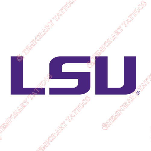 LSU Tigers Customize Temporary Tattoos Stickers NO.4912